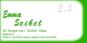 emma seibel business card